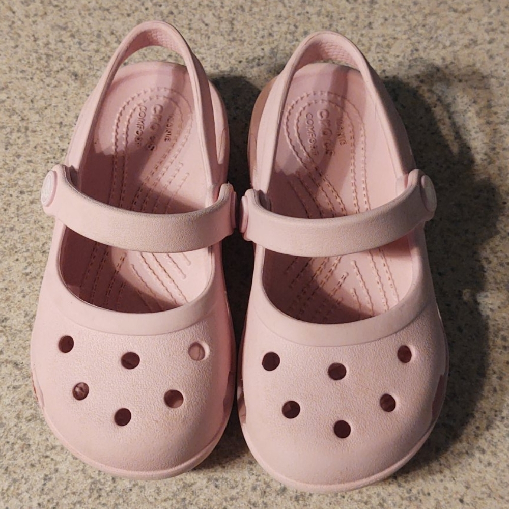 Toddler Girls MaryJane Crocs Size 9